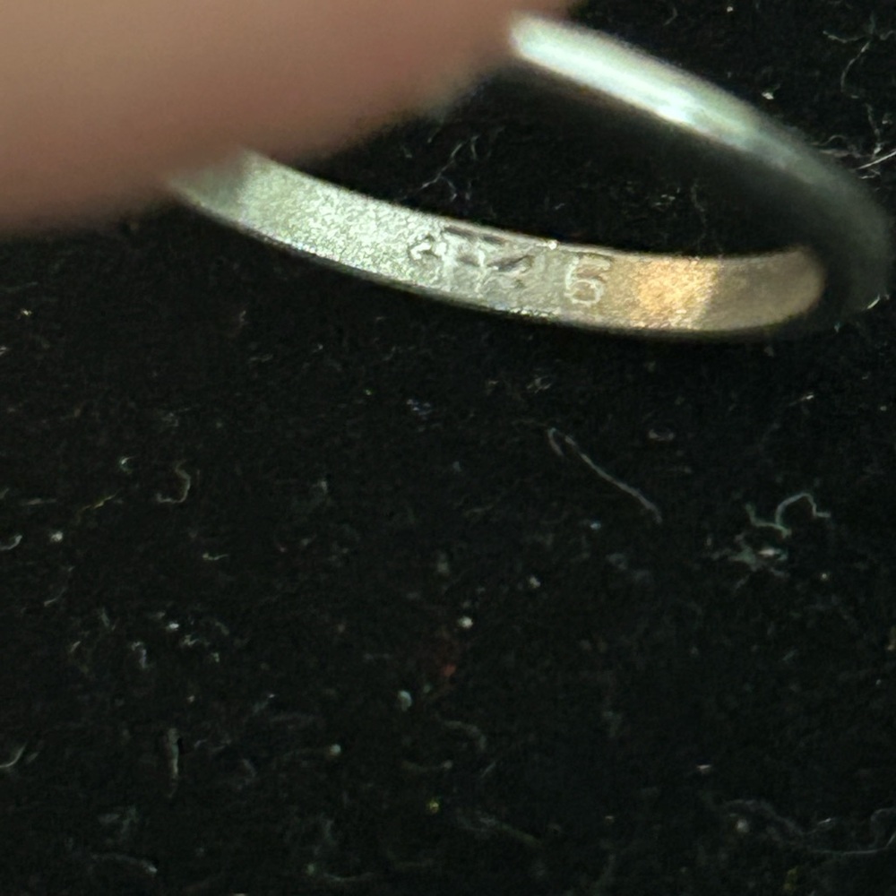 Uncas Silver Ring With Clear Solitaire Stone - image 2